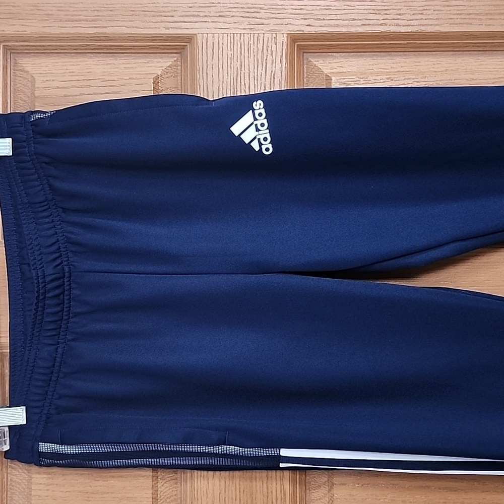Adidas athletic pants dark blue size 15-16 Youth